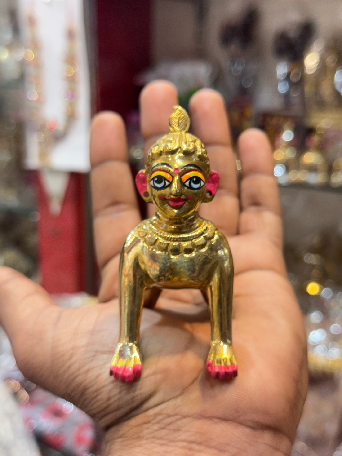 3no balradharni ki murti Ashtdhatu solid Pital ki