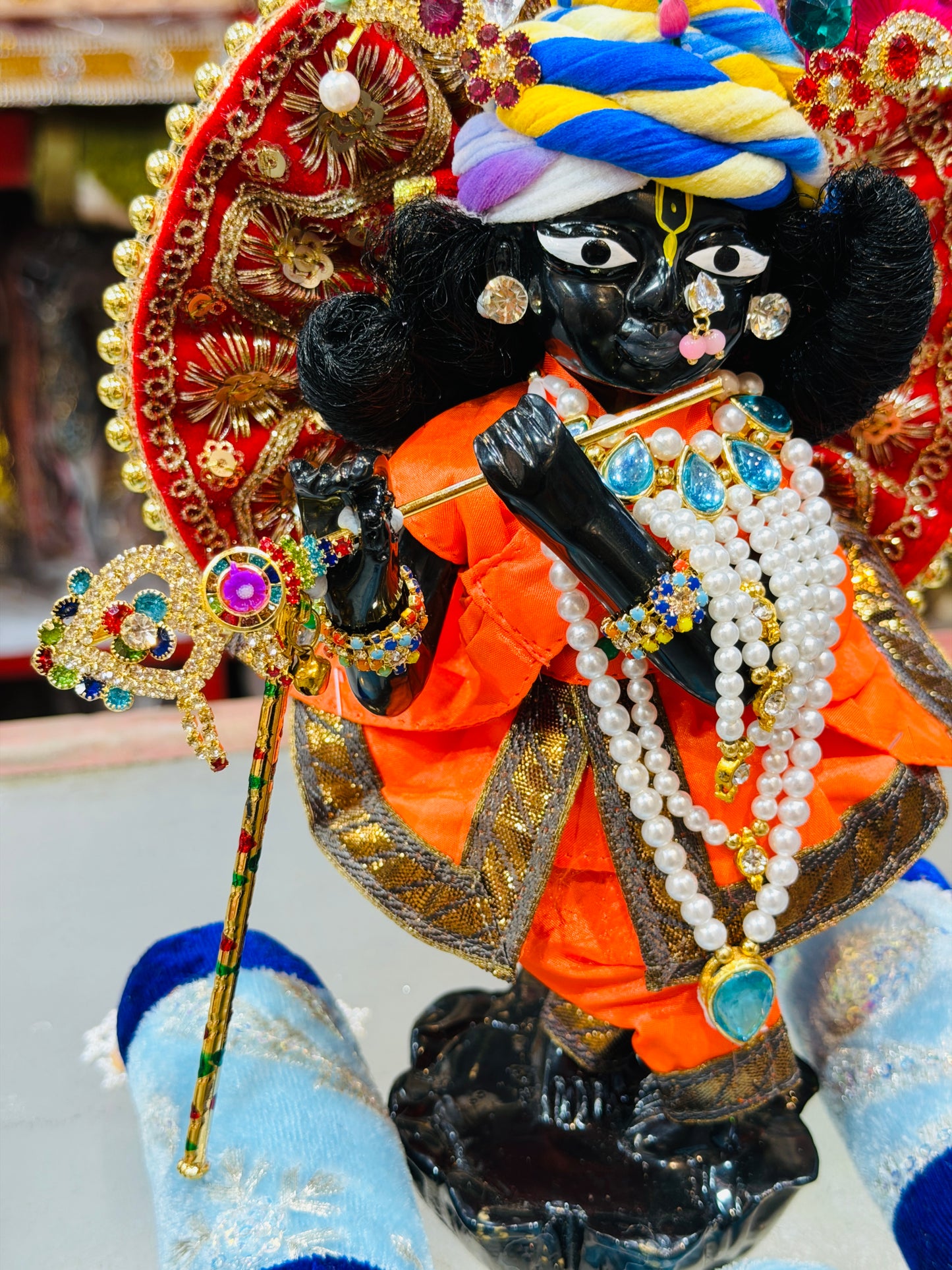 Shri Radharamanji ka Ashtdhatu ka shri vigreh