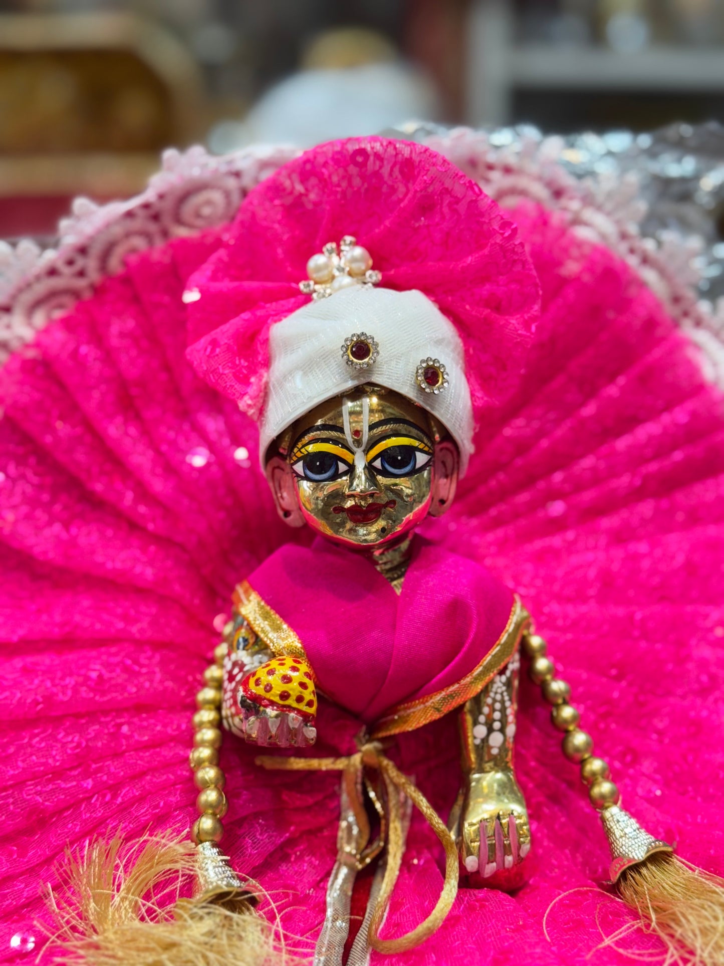 Pink fancy net dress