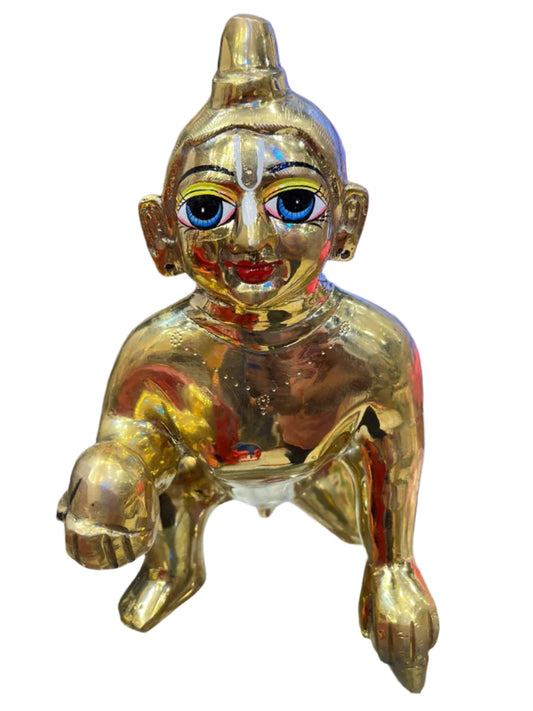 14no laddugopalji pure pital ke full brass material